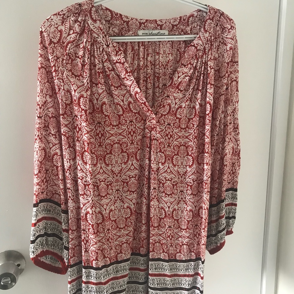 Ava Christine boho top